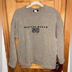Sweat Works Myrtle Beach SC Embroidered Crewneck Sweatshirt Large USA Made